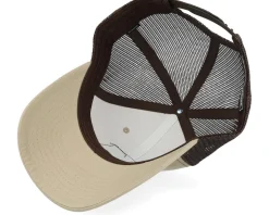 Compass Shield Brown Patch Khaki/Coffee Trucker - Wild Spirit
