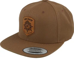 Compass Shield Brown Patch Tan Snapback - Wild Spirit