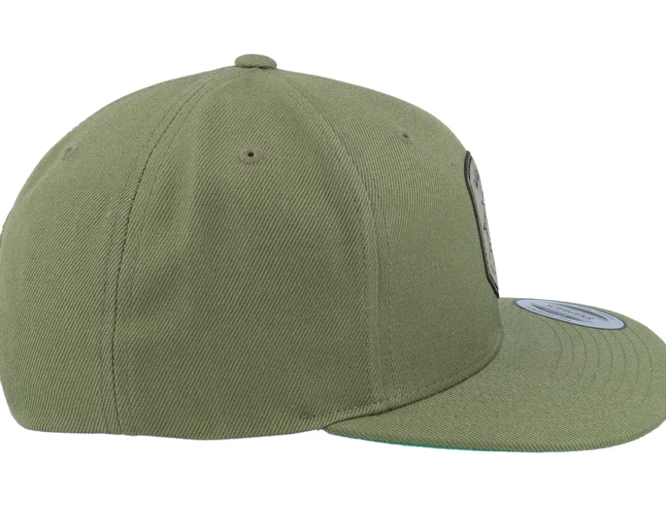 Compass Shield Green Patch Buck Snapback - Wild Spirit