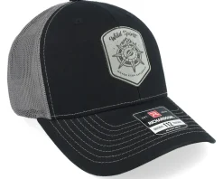 Compass Shield Grey Patch Black/Charcoal Trucker - Wild Spirit