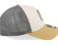 Compass Shield Grey Patch Beige/Grey/Amber Gold - Wild Spirit