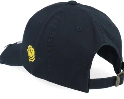 Compton 3d Script Destroyed Black Dad Cap - Lucid Smile