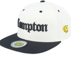Compton 3d Script Natural/Black Snapback - Lucid Smile