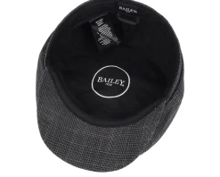 Conall Black Flat Cap - Mayser