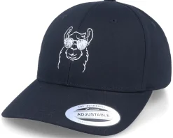 Cool Llama Lines Black Curved Adjustable - Iconic