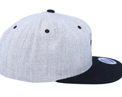 Cool Llama Lines Heather Grey/Black Snapback - Iconic