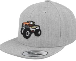 Cool Monster Truck Heather Grey Snapback - Kiddo Cap
