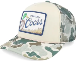 Coors Mallard Foamy Camouflage/Beige A-Frame Trucker - American Needle