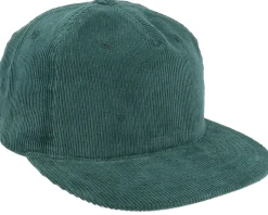 Cord Dark Green 5-panel Halfmoon Snapback - Equip