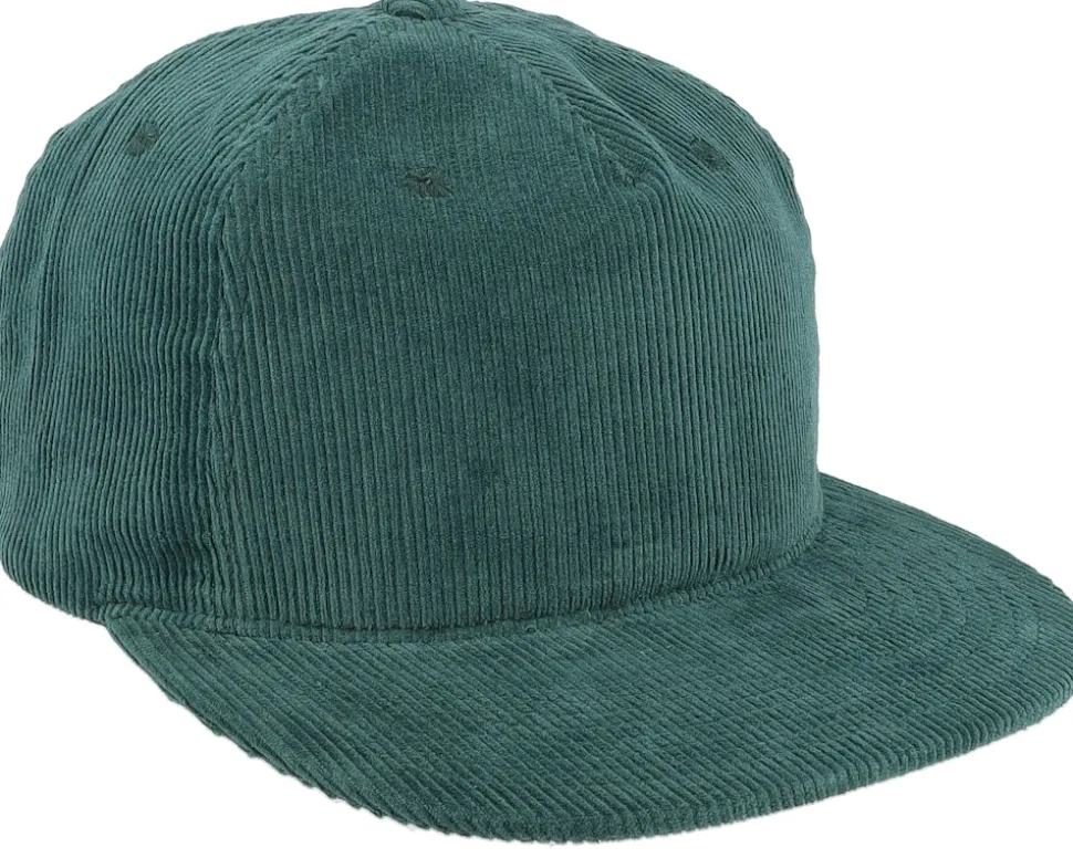 Cord Dark Green 5-panel Halfmoon Snapback - Equip