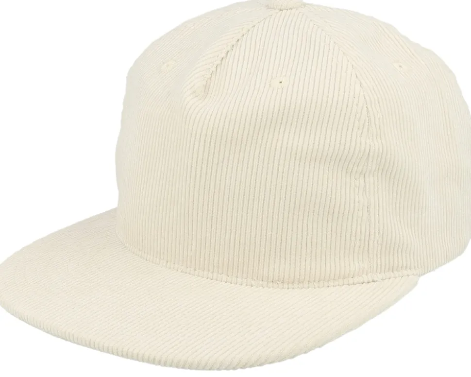 Cord Ivory/Black 5-panel Halfmoon Snapback - Equip