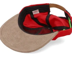 Corduroy Classic H 5 Panel Red Strapback - HUF