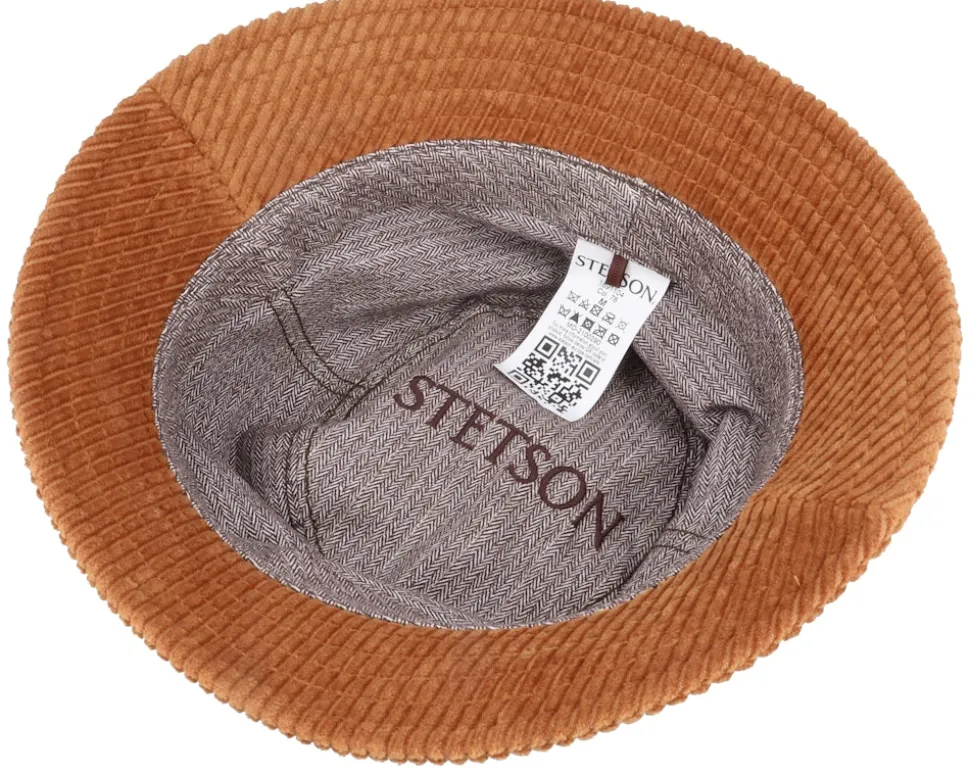 Corduroy Manchester Orange Bucket - Stetson