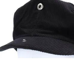 Corduroy Newsboy Cap Black Flat Cap - Jaxon & James