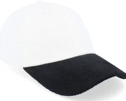 Corduroy Off White/Black Dad Cap - Equip