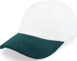 Corduroy Off White/Dark Forest Dad Cap - Equip