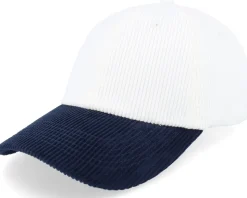 Corduroy Off White/Navy Dad Cap - Equip