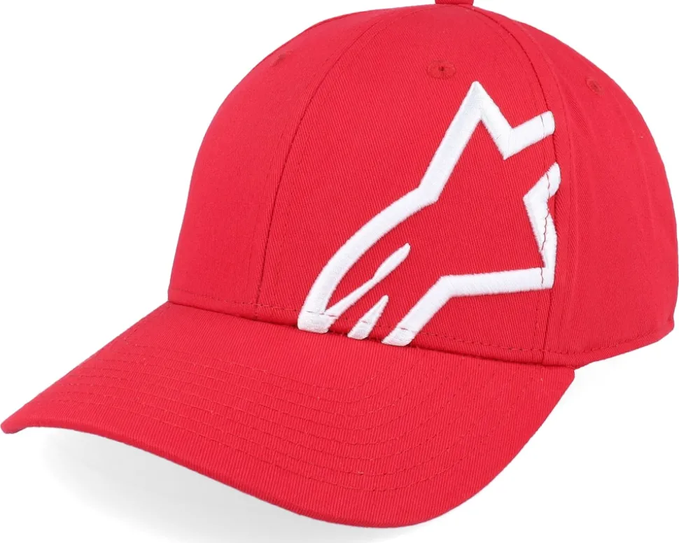 Corp Snap 2 Hat Red/White Flexfit - Alpinestars
