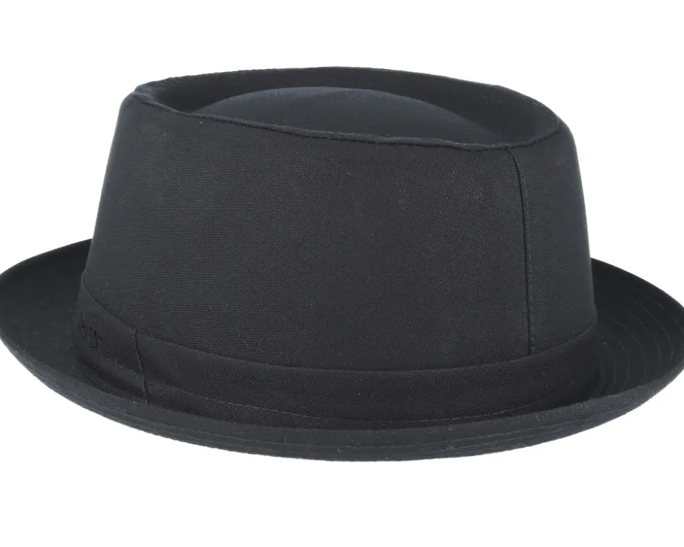 Cotton Black Pork Pie - Stetson