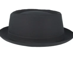 Cotton Black Pork Pie - Stetson
