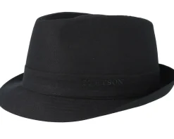 Cotton Black Trilby - Stetson