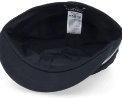 Cotton Fabirc Balloon Cap With Zipper Black Visor Vega Cap - Seeberger