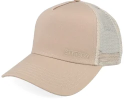 Cotton Khaki A-Frame Trucker - Stetson