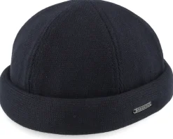 Cotton Knit Black Docker - Stetson