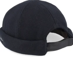 Cotton Knit Black Docker - Stetson