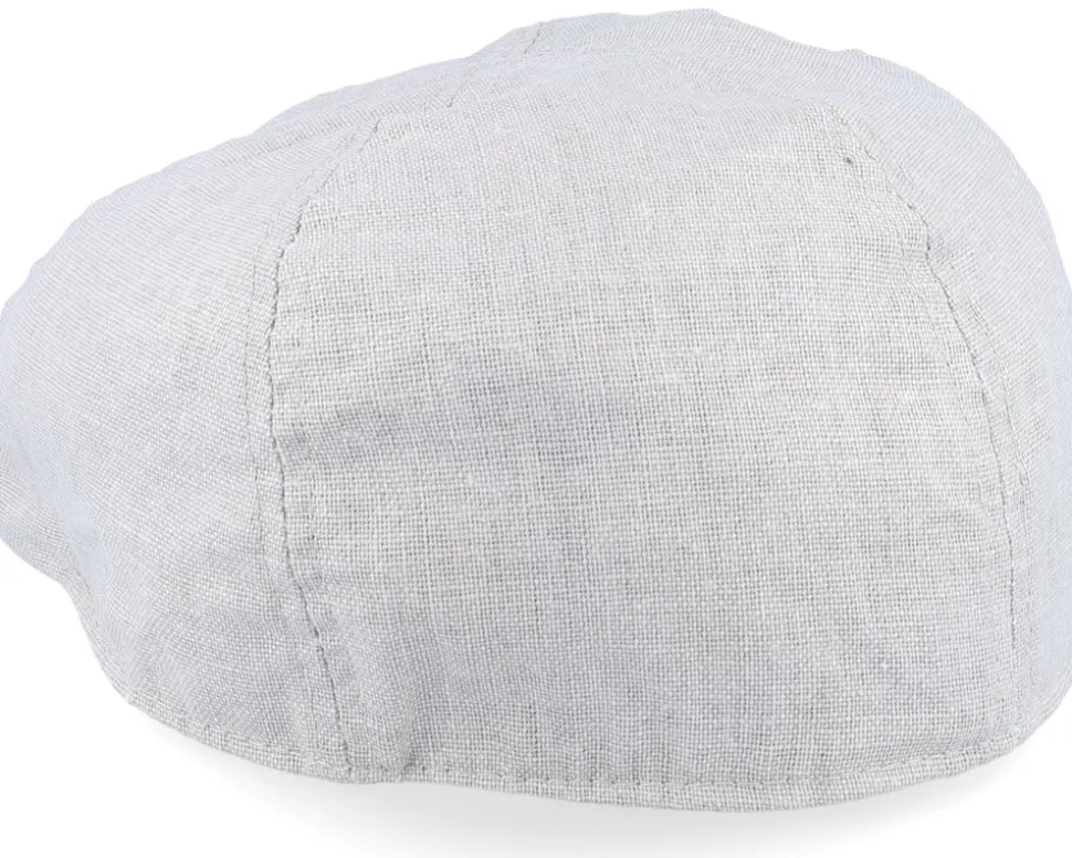 Cotton Linen Ivy Cap Basic Light Grey Flat Cap - Seeberger