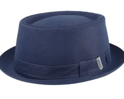 Cotton Navy Pork Pie - Stetson