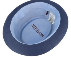 Cotton Navy Pork Pie - Stetson
