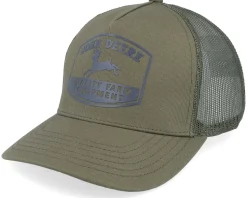 Cotton Twill Mesh Cap Olive Trucker - John Deere