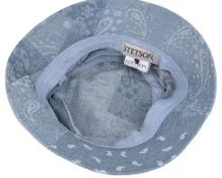 Cotton/Linen Blue Bucket - Stetson