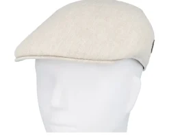 Country Cotton/Linen Mix Beige Flat Cap - MJM Hats