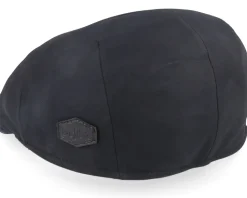 Country El Nappa Wax 2 Dark Brown/Orange Flatcap - MJM Hats