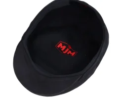 Country Nappa Wax Dark Brown Flat Cap - MJM Hats