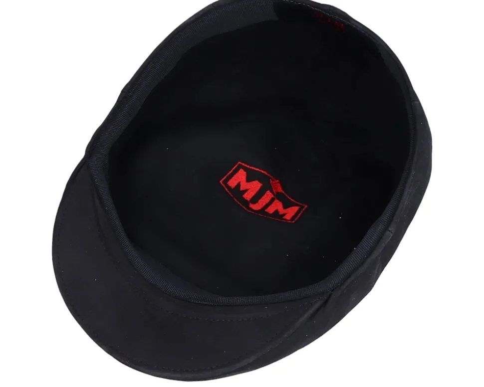 Country Nappa Wax Dark Brown Flat Cap - MJM Hats
