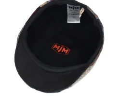 Country Wool Mix Patch/Leather Brown Flatcap - MJM Hats