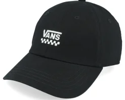 Court Side Curved Bill Jockey Black Dad Cap - Vans