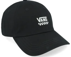 Court Side Curved Bill Jockey Black Dad Cap - Vans