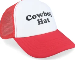 Cowboy Hat Foam Classic Red/White Vintage Trucker - Iconic