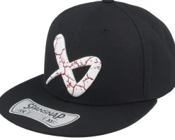 Crackle Cap Black Snapback - Bauer