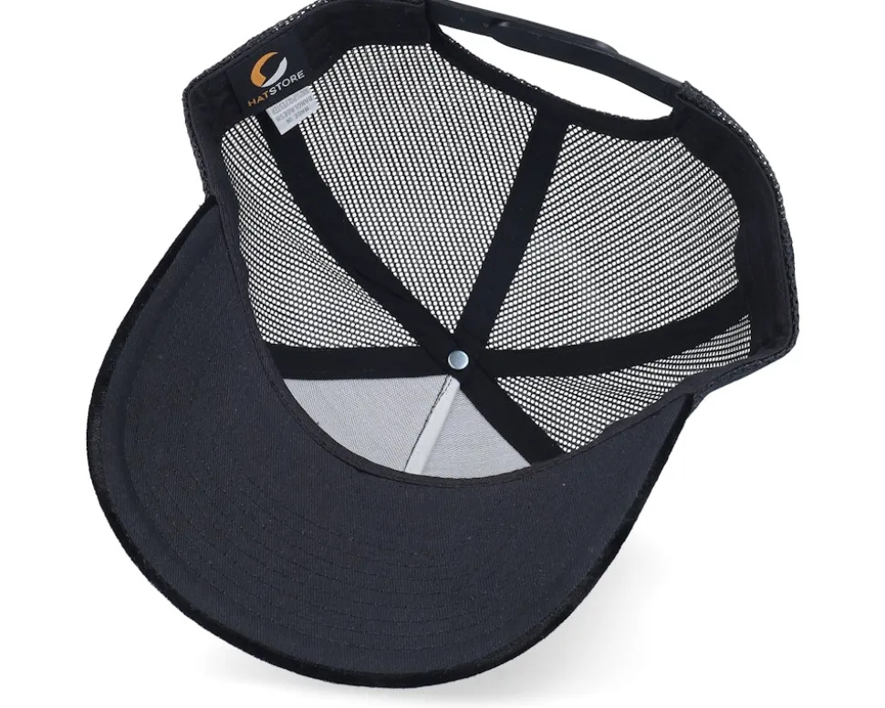 Crazy Smile Velvet Black/Black A-frame Trucker - Scenes