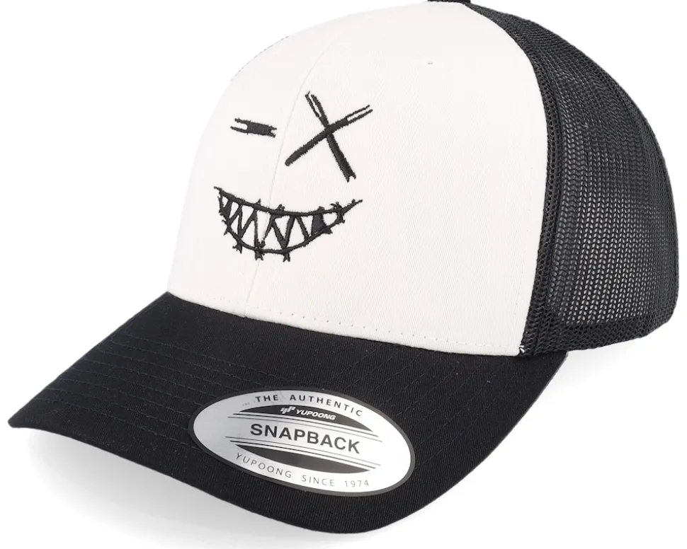 Crazy Smiley Retro Black/White/Black Trucker - Iconic