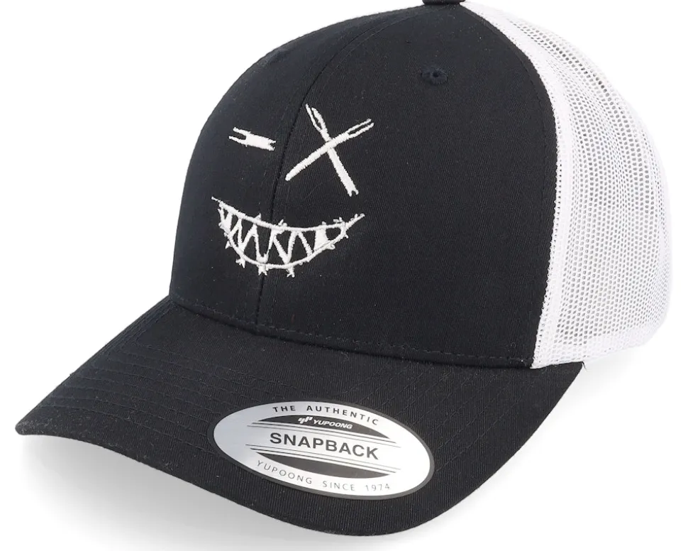 Crazy Smiley Retro Black/White/Black Trucker - Iconic