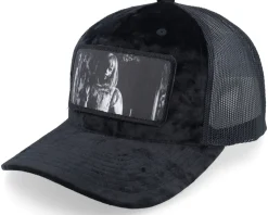 Creepy Doll Velvet Black/Black A-frame Trucker - Scenes