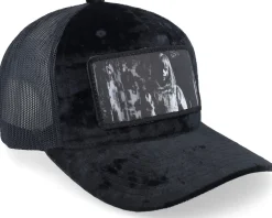 Creepy Doll Velvet Black/Black A-frame Trucker - Scenes