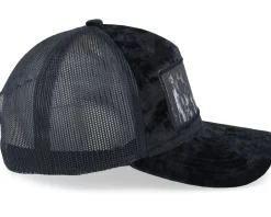 Creepy Doll Velvet Black/Black A-frame Trucker - Scenes