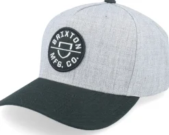 Crest Heather Grey/Black Adjustable - Brixton